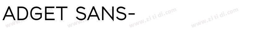 ADGET SANS字体转换